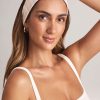 Modal Ribbed Headband in Stripe Print
