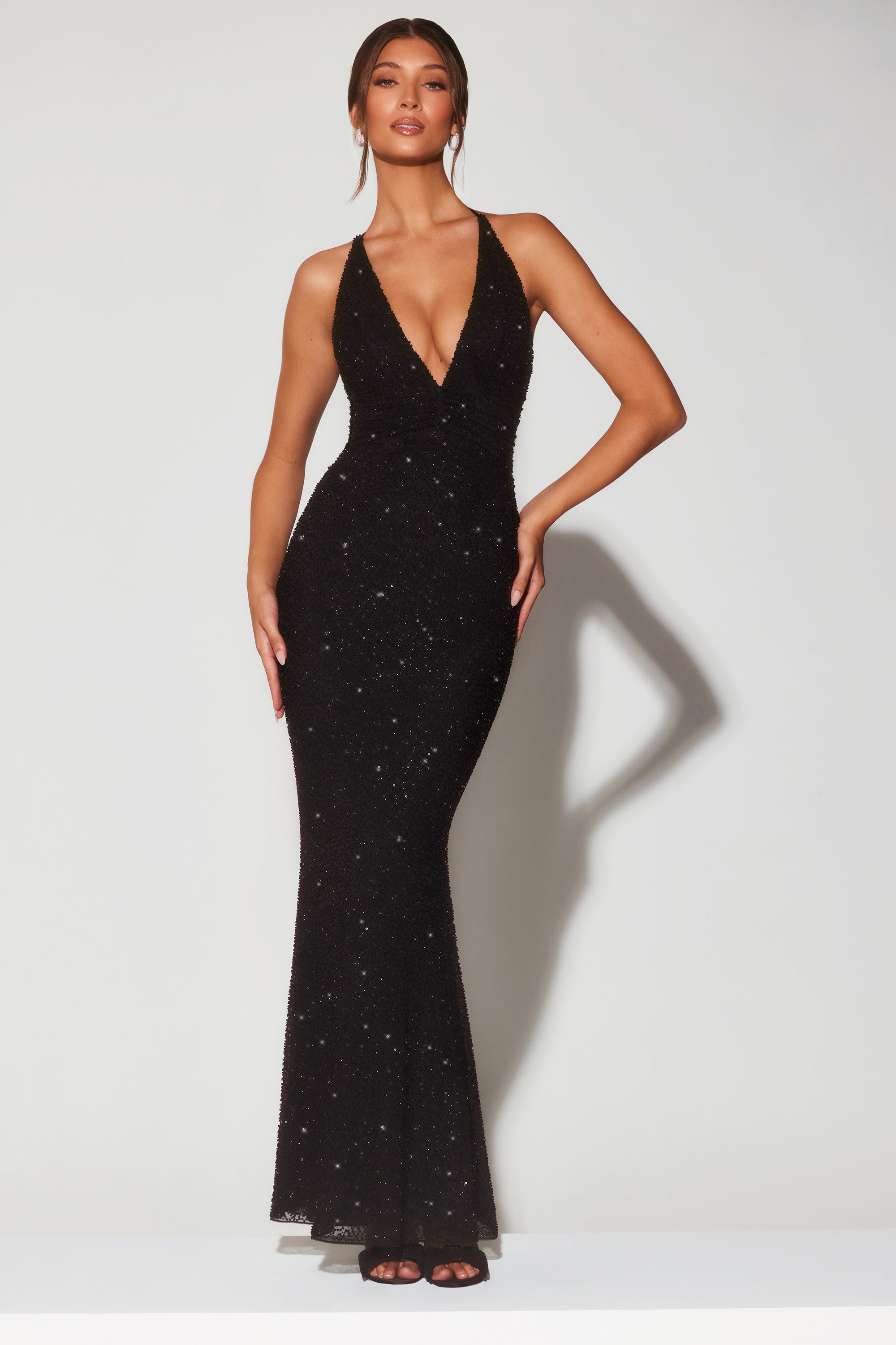 7210_1_Verona-Black-Ruched-Halter-Gown-7