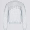 Oversized Crew-Neck Jumper in Grey Marl