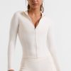 Soft Active Zip-Up Jacket in White