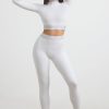 High-Waist Leggings in Grey Marl