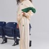 Water-Repellent Crinkled Wide-Leg Trousers in Marble