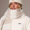 Ribbed Knit Beanie Hat in Ivory