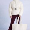 Waterproof Puffer Tote Bag in Ice