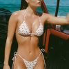 Side-Tie Cheeky Bikini Bottoms in Cherry Print
