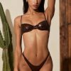 Underwired Bikini Top in Bronze